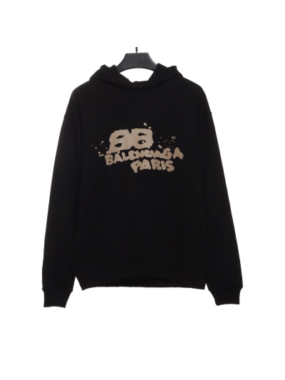 BalenciagaHAND double B graffiti Hoodie 1 01