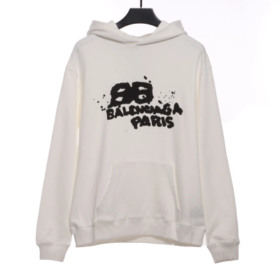BalenciagaHAND double B graffiti Hoodie 2 01
