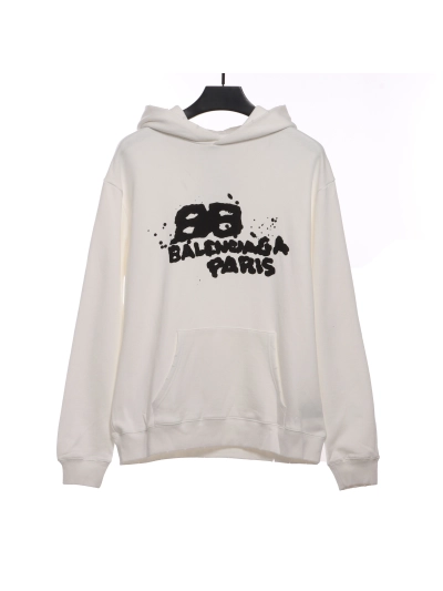 BalenciagaHAND double B graffiti Hoodie 2 01