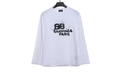 BalenciagaHAND double B graffiti Hoodie 4 01