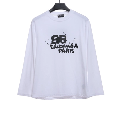 BalenciagaHAND double B graffiti Hoodie 4 01