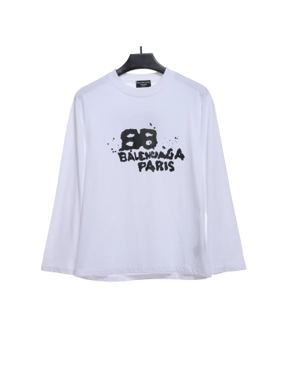 BalenciagaHAND double B graffiti Hoodie 4 01