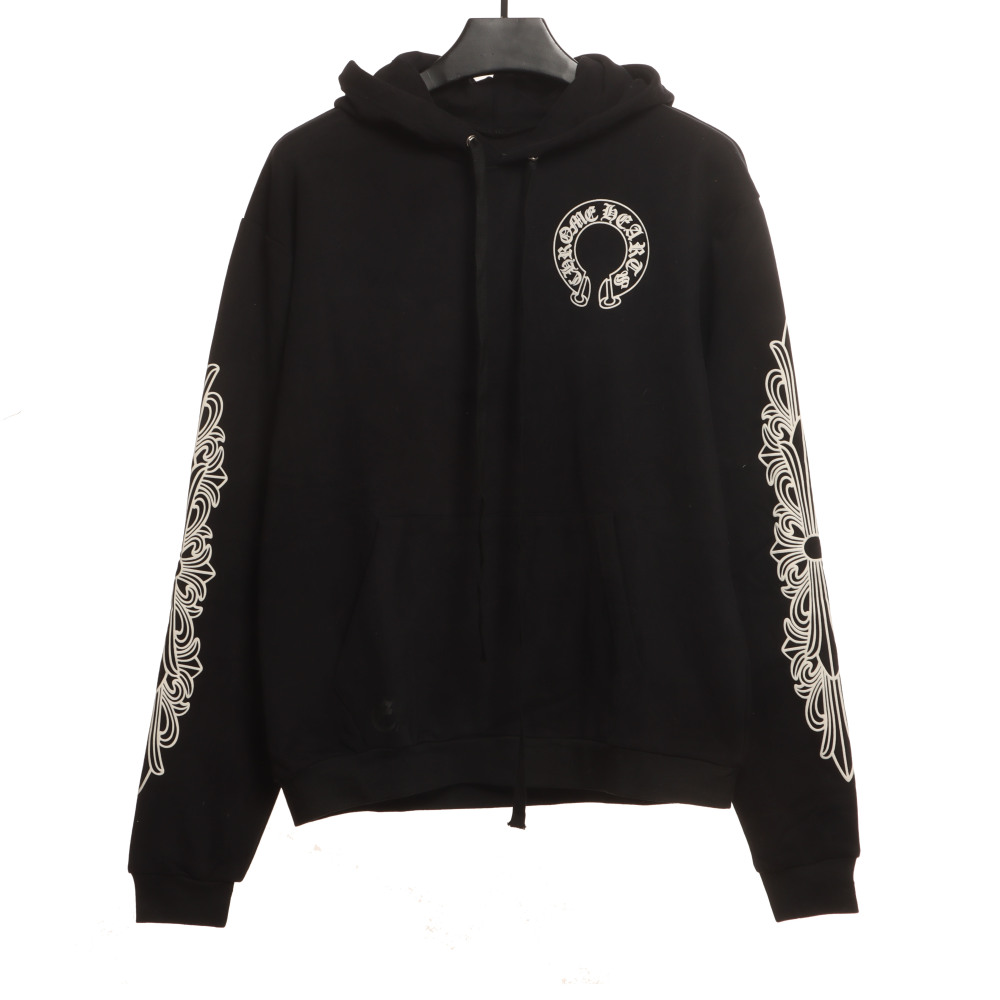 Chrome Hearts cross flower arm Hoodie