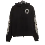  Chrome Hearts cross flower arm Hoodie