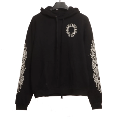 Chrome Hearts cross flower arm Hoodie 01