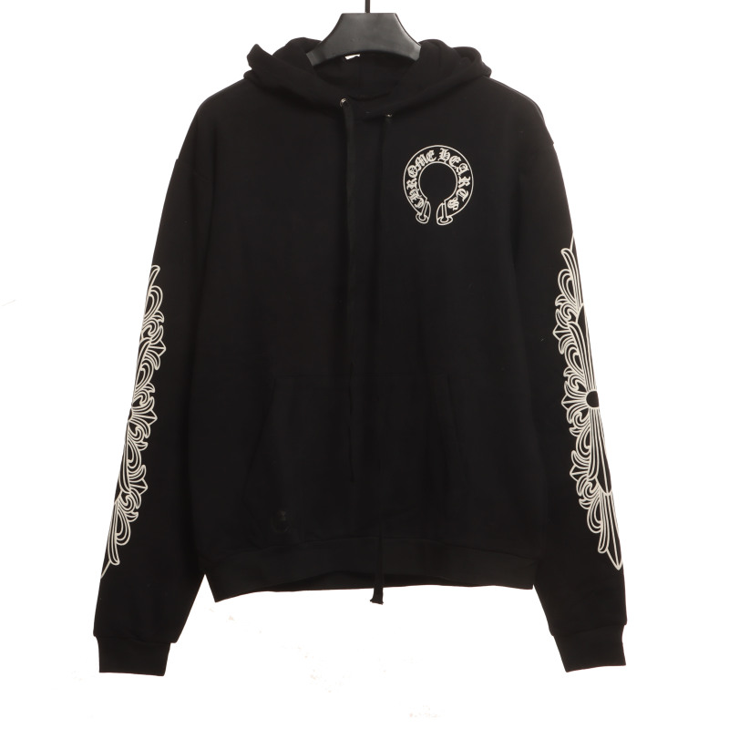 Chrome Hearts cross flower arm Hoodie