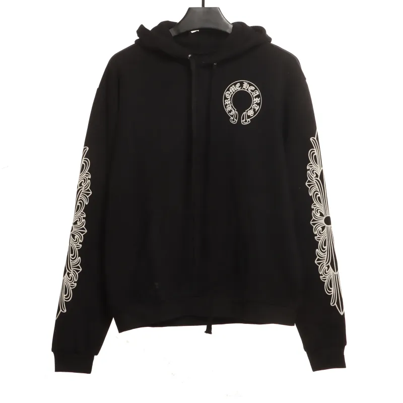  Chrome Hearts cross flower arm Hoodie