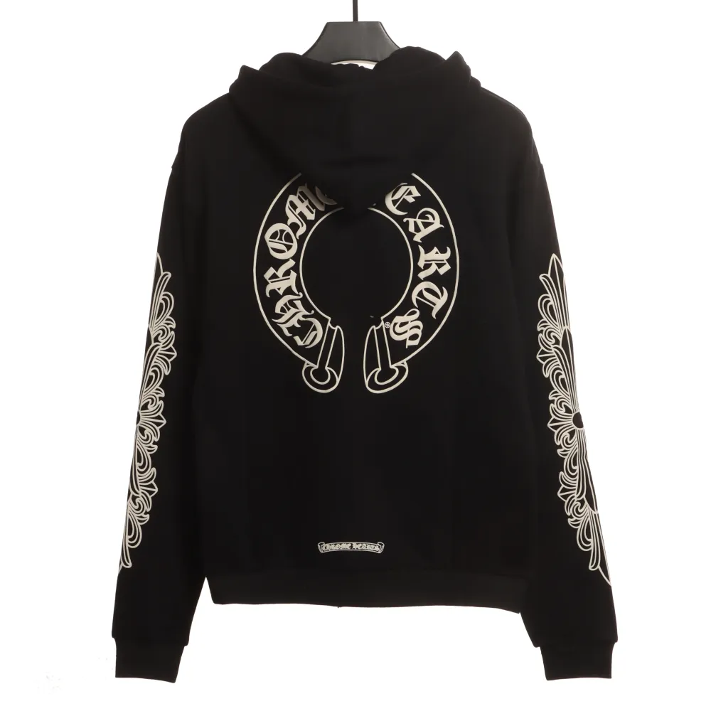  Chrome Hearts cross flower arm Hoodie