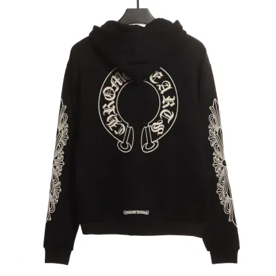 Chrome Hearts cross flower arm Hoodie 02