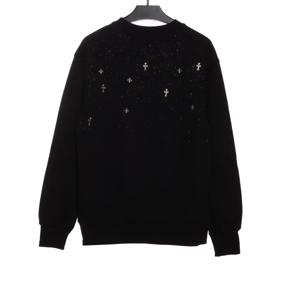  Chrome Hearts cross hot diamond round neck Hoodie