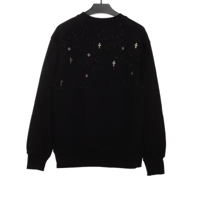 Chrome Hearts cross hot diamond round neck Hoodie 02