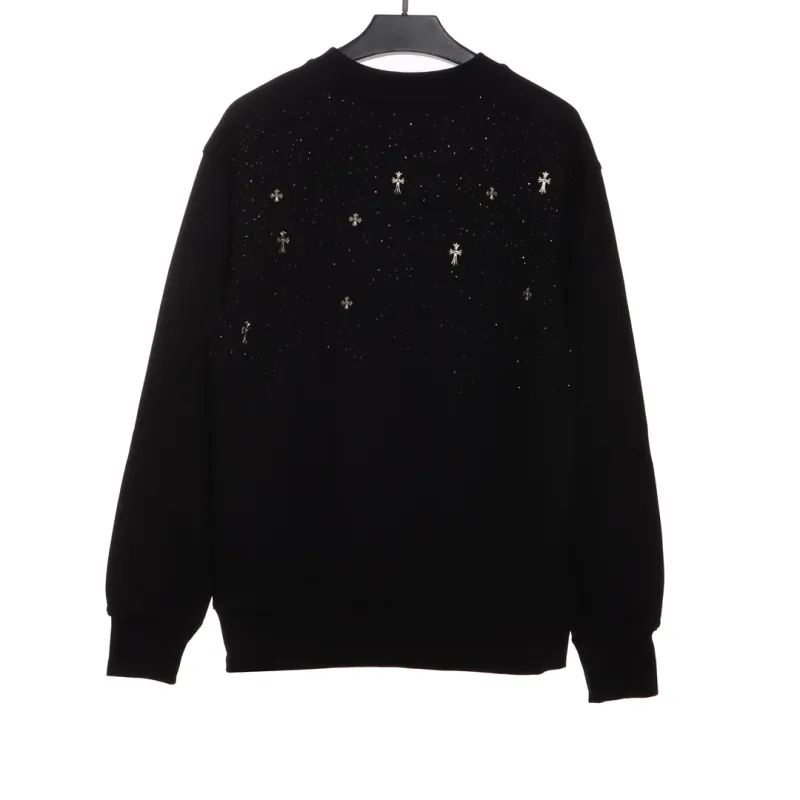  Chrome Hearts cross hot diamond round neck Hoodie