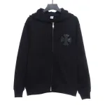  Chrome Hearts cross patch zipper Hoodie