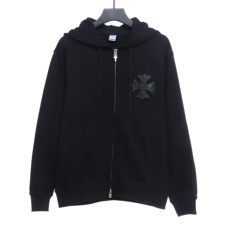  Chrome Hearts cross patch zipper Hoodie