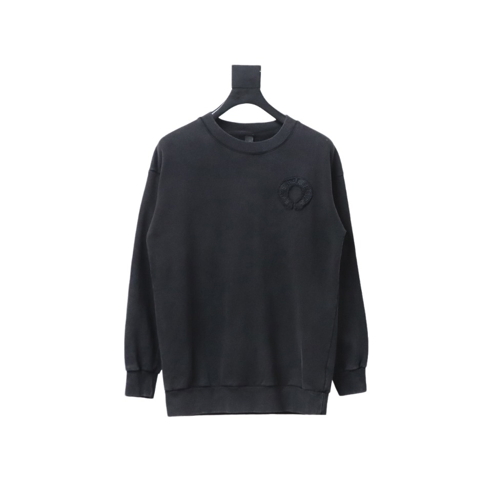 Chrome Hearts distressed burnt patch Hoodie 1