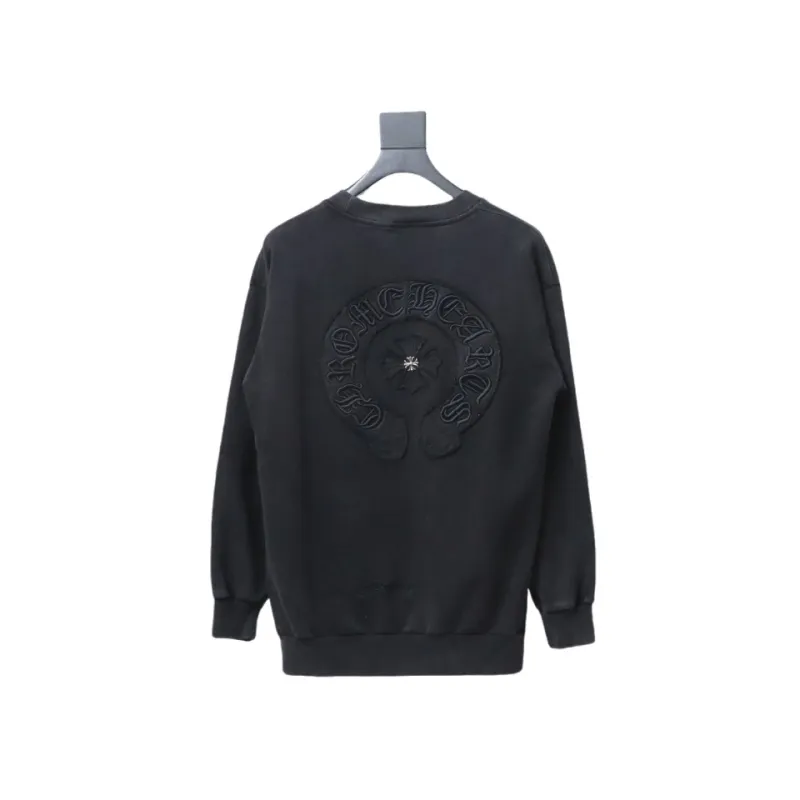  Chrome Hearts distressed burnt patch Hoodie 1