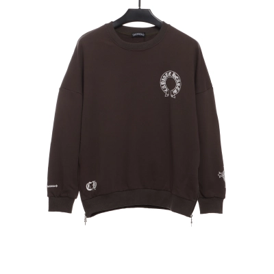 Chrome Hearts side zipper round neck Hoodie 01