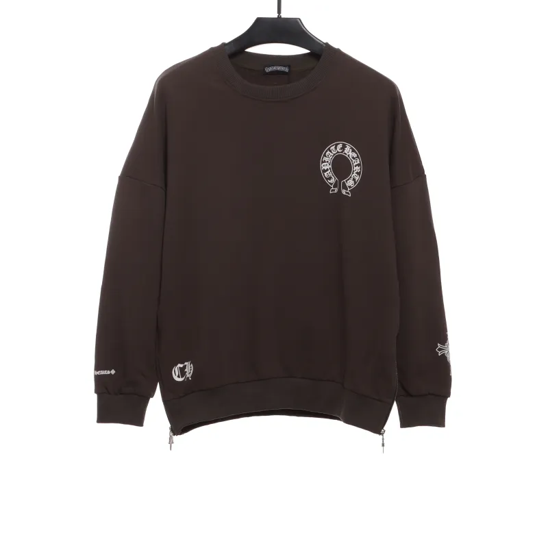  Chrome Hearts side zipper round neck Hoodie