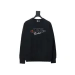  Dior CD pin embroidered round neck Hoodie