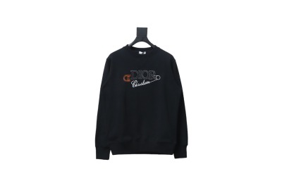 Dior CD pin embroidered round neck Hoodie 01