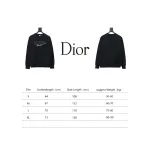  Dior CD pin embroidered round neck Hoodie