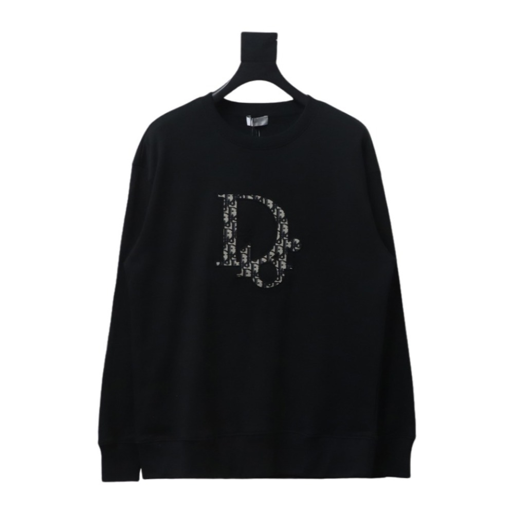 Dior Chest monogram patch embroidery round neck Hoodie 2