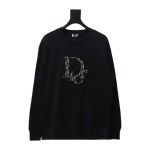  Dior Chest monogram patch embroidery round neck Hoodie 2