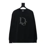  Dior Chest monogram patch embroidery round neck Hoodie 2