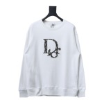  Dior chest old flower patch embroidered round neck Hoodie 1