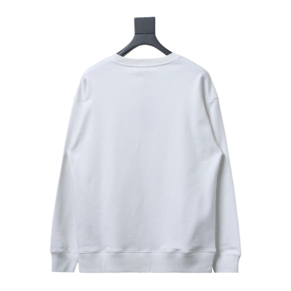  Dior chest old flower patch embroidered round neck Hoodie 1