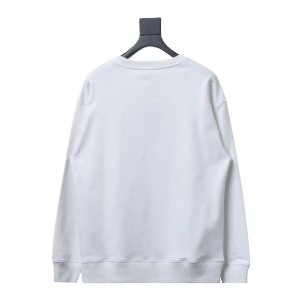  Dior chest old flower patch embroidered round neck Hoodie 1