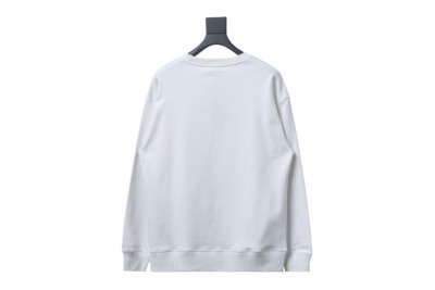 Dior chest old flower patch embroidered round neck Hoodie 1 02