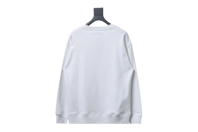 Dior chest old flower patch embroidered round neck Hoodie 1 02