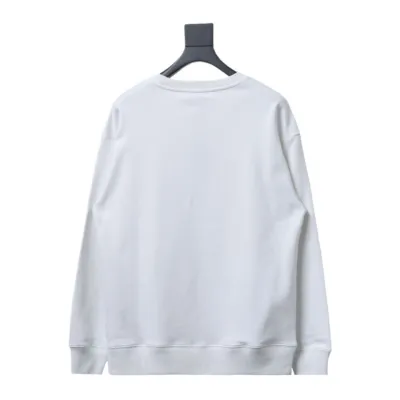 Dior chest old flower patch embroidered round neck Hoodie 1 02