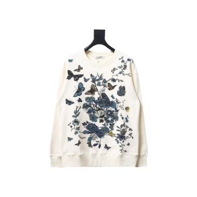 Dior floral butterfly round neck Hoodie 1 01