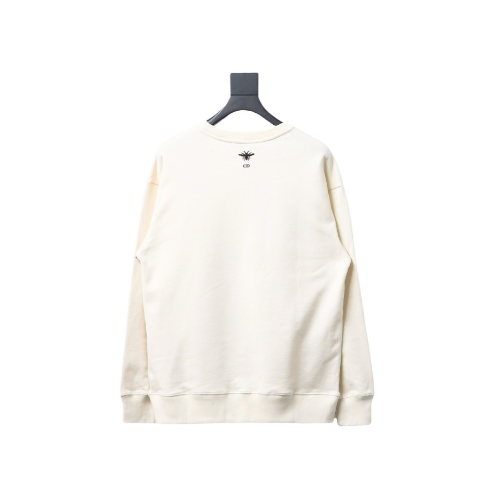  Dior floral butterfly round neck Hoodie 1