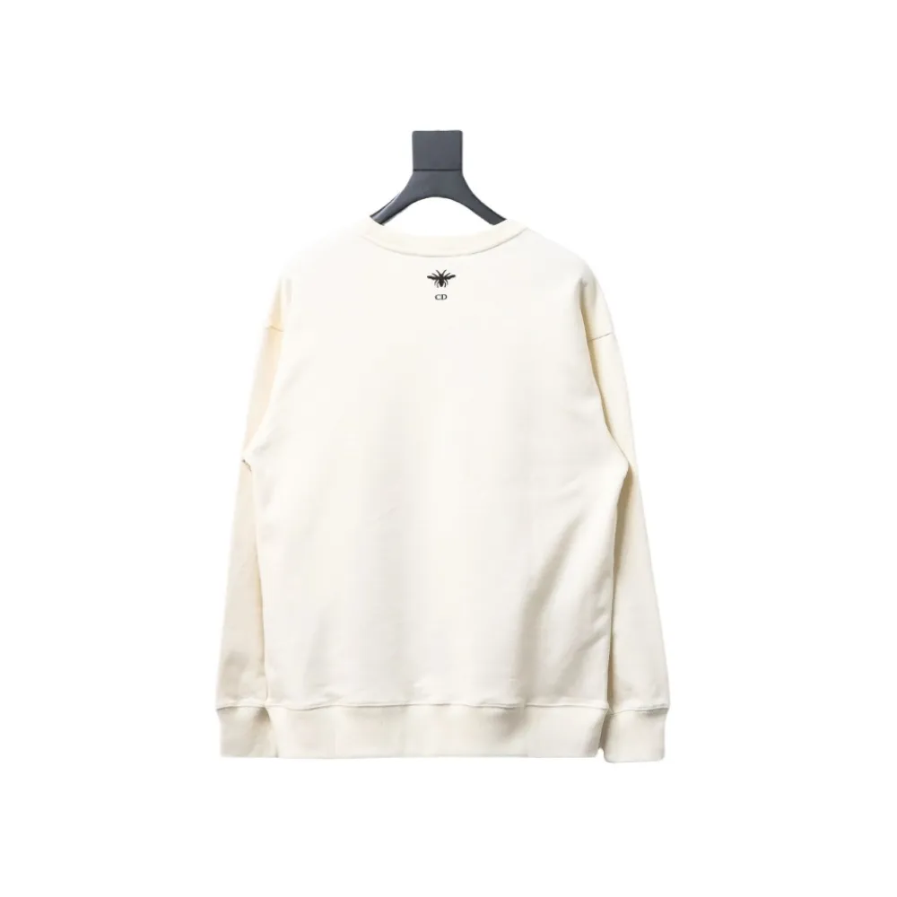 Dior floral butterfly round neck Hoodie 1