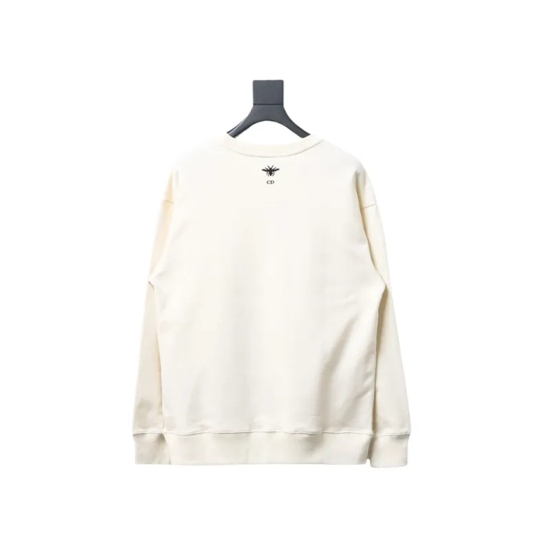 Dior floral butterfly round neck Hoodie 1