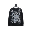 Dior floral butterfly round neck Hoodie 2