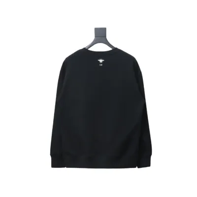 Dior floral butterfly round neck Hoodie 2 02
