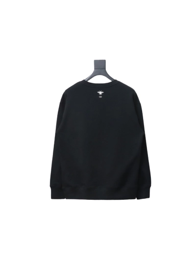 Dior floral butterfly round neck Hoodie 2 02