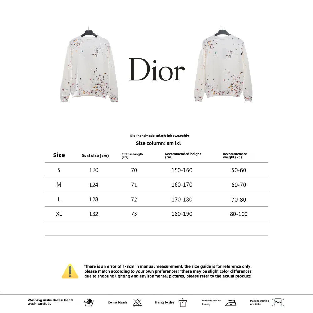 Dior hand-splashed ink Hoodie 2