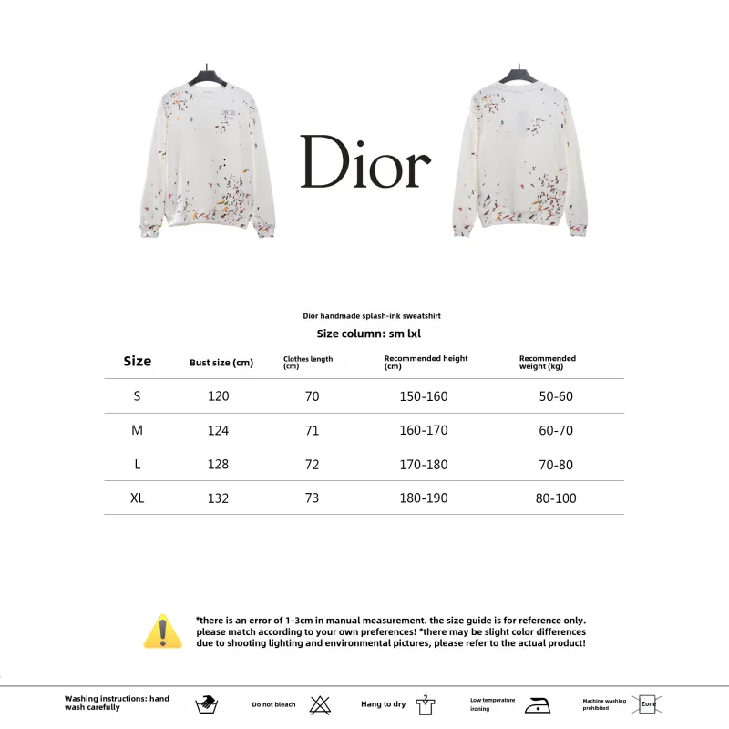  Dior hand-splashed ink Hoodie 2