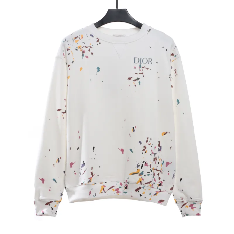  Dior hand-splashed ink Hoodie 2