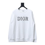  Dior monogram patch letter round neck Hoodie 1