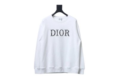 Dior monogram patch letter round neck Hoodie 1 01