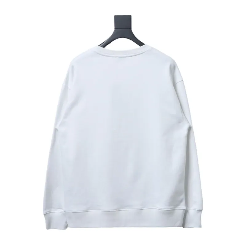  Dior monogram patch letter round neck Hoodie 1
