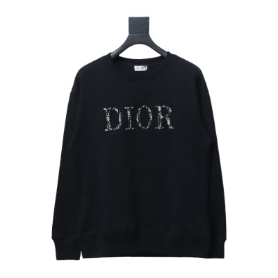  Dior monogram patch letter round neck Hoodie 2 01