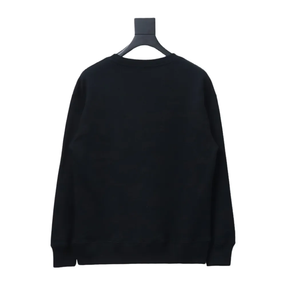  Dior monogram patch letter round neck Hoodie 2