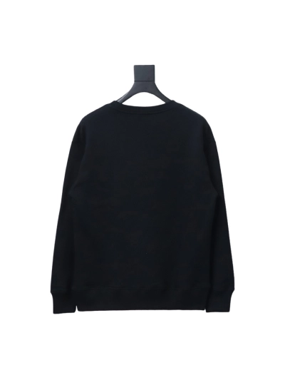 Dior monogram patch letter round neck Hoodie 2 02